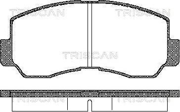 Triscan 8110 42011 - Kit de plaquettes de frein, frein à disque cwaw.fr