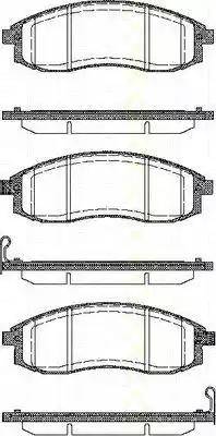 Triscan 8110 42023 - Kit de plaquettes de frein, frein à disque cwaw.fr