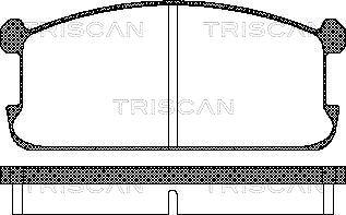 Triscan 8110 42073 - Kit de plaquettes de frein, frein à disque cwaw.fr