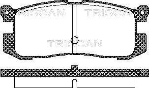 Triscan 8110 50926 - Kit de plaquettes de frein, frein à disque cwaw.fr