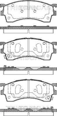 Triscan 8110 50005 - Kit de plaquettes de frein, frein à disque cwaw.fr