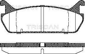 Triscan 8110 50020 - Kit de plaquettes de frein, frein à disque cwaw.fr