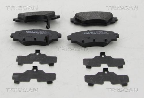 Triscan 8110 50189 - Kit de plaquettes de frein, frein à disque cwaw.fr