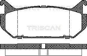 Triscan 8110 50184 - Kit de plaquettes de frein, frein à disque cwaw.fr