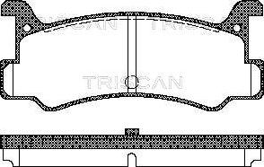 Triscan 8110 50880 - Kit de plaquettes de frein, frein à disque cwaw.fr