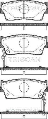 Triscan 8110 69980 - Kit de plaquettes de frein, frein à disque cwaw.fr