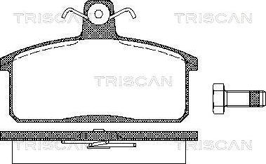 Triscan 8110 69013 - Kit de plaquettes de frein, frein à disque cwaw.fr