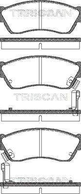 Triscan 8110 69181 - Kit de plaquettes de frein, frein à disque cwaw.fr