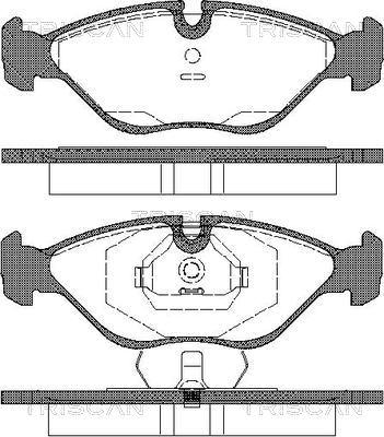 Triscan 8110 65985 - Kit de plaquettes de frein, frein à disque cwaw.fr