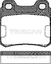 Triscan 8110 65001 - Kit de plaquettes de frein, frein à disque cwaw.fr