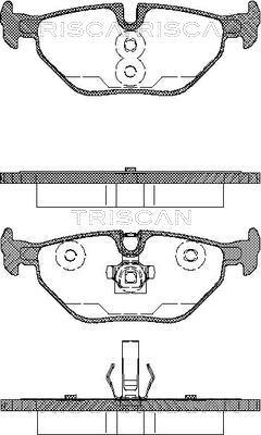 Triscan 8110 65002 - Kit de plaquettes de frein, frein à disque cwaw.fr