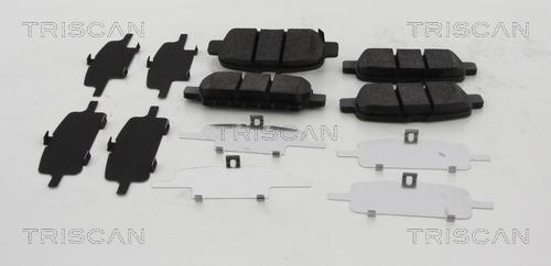 Triscan 8110 68187 - Kit de plaquettes de frein, frein à disque cwaw.fr