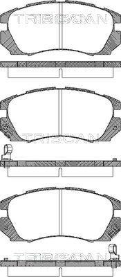 Triscan 8110 68175 - Kit de plaquettes de frein, frein à disque cwaw.fr