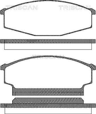 Triscan 8110 14942 - Kit de plaquettes de frein, frein à disque cwaw.fr