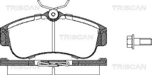 Triscan 8110 14937 - Kit de plaquettes de frein, frein à disque cwaw.fr