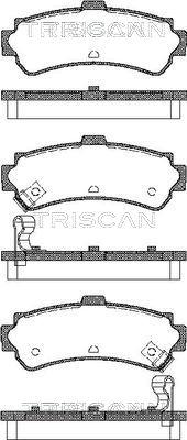 Triscan 8110 14006 - Kit de plaquettes de frein, frein à disque cwaw.fr