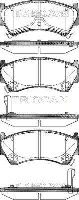 Triscan 8110 14008 - Kit de plaquettes de frein, frein à disque cwaw.fr