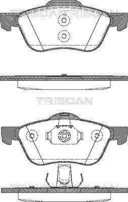 Triscan 8110 14019 - Kit de plaquettes de frein, frein à disque cwaw.fr