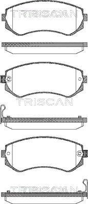 Triscan 8110 14014 - Kit de plaquettes de frein, frein à disque cwaw.fr