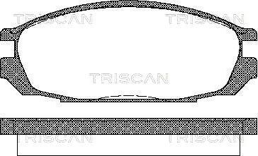 Triscan 8110 14010 - Kit de plaquettes de frein, frein à disque cwaw.fr