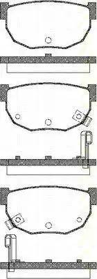 Triscan 8110 14081 - Kit de plaquettes de frein, frein à disque cwaw.fr