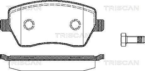 Triscan 8110 14039 - Kit de plaquettes de frein, frein à disque cwaw.fr