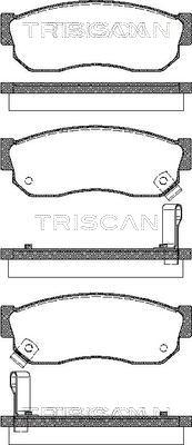 Triscan 8110 14035 - Kit de plaquettes de frein, frein à disque cwaw.fr