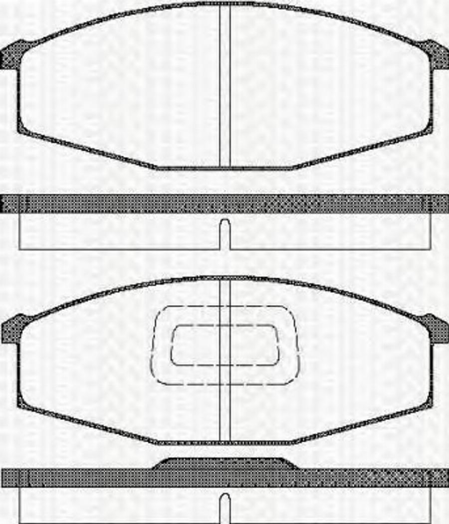 Triscan 811014036 - Kit de plaquettes de frein, frein à disque cwaw.fr