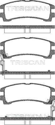 Triscan 8110 14031 - Kit de plaquettes de frein, frein à disque cwaw.fr