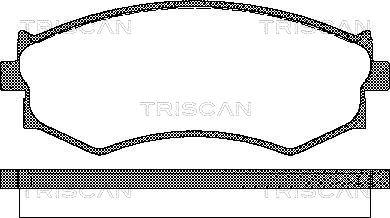 Triscan 8110 14032 - Kit de plaquettes de frein, frein à disque cwaw.fr