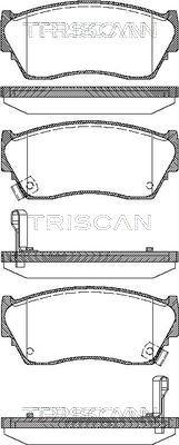 Triscan 8110 14029 - Kit de plaquettes de frein, frein à disque cwaw.fr