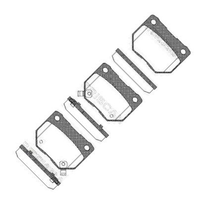 Triscan 8110 14028 - Kit de plaquettes de frein, frein à disque cwaw.fr