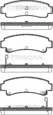 Triscan 8110 14167 - Kit de plaquettes de frein, frein à disque cwaw.fr