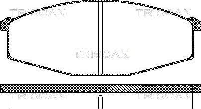 Triscan 8110 14127 - Kit de plaquettes de frein, frein à disque cwaw.fr