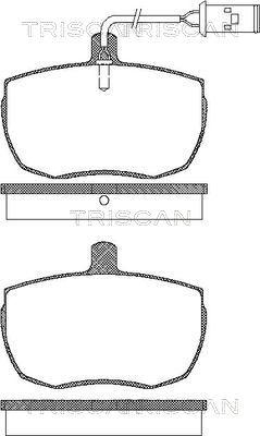 Triscan 8110 15994 - Kit de plaquettes de frein, frein à disque cwaw.fr