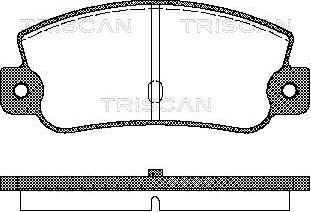 Triscan 8110 15993 - Kit de plaquettes de frein, frein à disque cwaw.fr