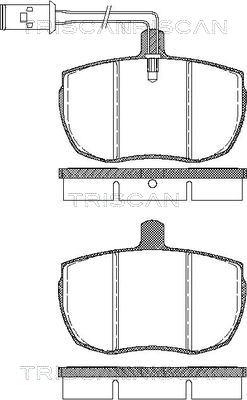 Triscan 8110 15946 - Kit de plaquettes de frein, frein à disque cwaw.fr