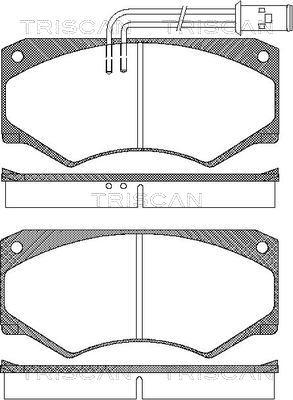 Triscan 8110 15904 - Kit de plaquettes de frein, frein à disque cwaw.fr