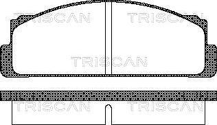 Triscan 8110 15504 - Kit de plaquettes de frein, frein à disque cwaw.fr