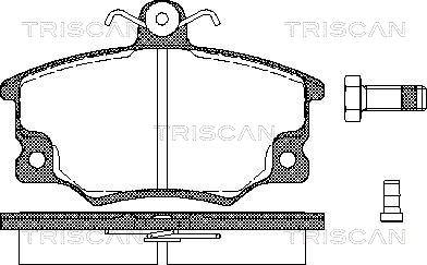 Triscan 8110 15508 - Kit de plaquettes de frein, frein à disque cwaw.fr