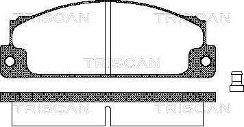 Triscan 8110 15507 - Kit de plaquettes de frein, frein à disque cwaw.fr