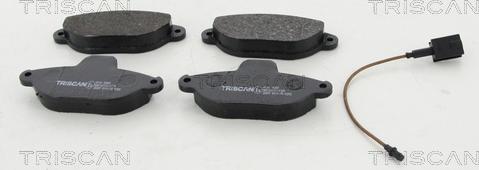 Triscan 8110 15051 - Kit de plaquettes de frein, frein à disque cwaw.fr