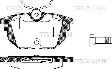 Triscan 8110 15008 - Kit de plaquettes de frein, frein à disque cwaw.fr