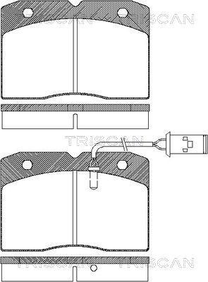 Triscan 8110 15002 - Kit de plaquettes de frein, frein à disque cwaw.fr