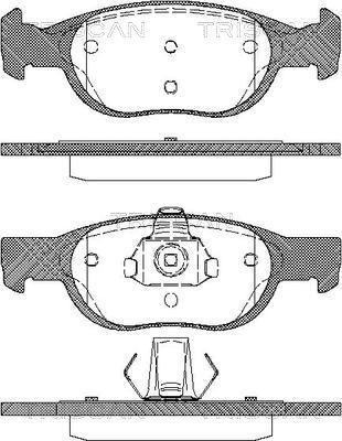 BENDIX 571949 - Kit de plaquettes de frein, frein à disque cwaw.fr