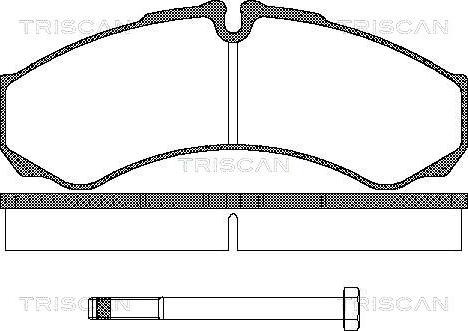 Triscan 8110 15013 - Kit de plaquettes de frein, frein à disque cwaw.fr