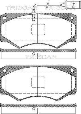 Triscan 8110 15032 - Kit de plaquettes de frein, frein à disque cwaw.fr