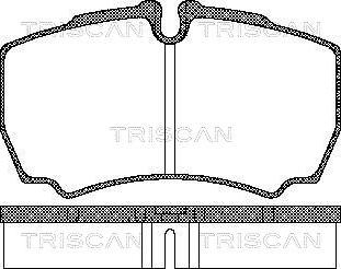 Triscan 8110 15029 - Kit de plaquettes de frein, frein à disque cwaw.fr