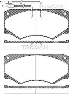 Triscan 8110 15024 - Kit de plaquettes de frein, frein à disque cwaw.fr