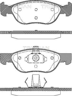 Triscan 8110 15026 - Kit de plaquettes de frein, frein à disque cwaw.fr